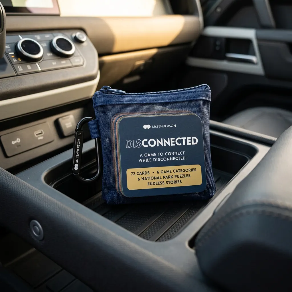 Disconnected pouch stored in a car console